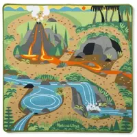 Melissa & Doug Tapis de jeu avec scènes préhistoriques de dinosaures