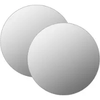 vidaXL Miroirs muraux 2 pcs 50 cm Rond Verre
