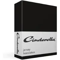 Cinderella Drap housse Cinderella Black (Jersey)-70 x 200 cm