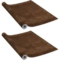 vidaXL Films autoadhésifs pour meubles 2 pcs Chêne foncé 500x90 cm PVC