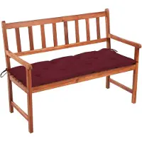 vidaXL Banc de jardin avec support 120 cm bois massif acacia