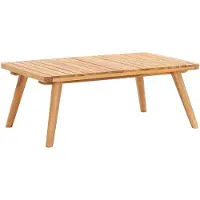 vidaXL Table basse de jardin 90x55x35 cm Bois solide d'acacia