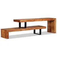 vidaXL Armoire TV en bois massif d'acacia