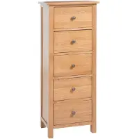 vidaXL Commode haute avec tiroirs 45x32x110 cm Chêne massif