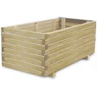 vidaXL Lit surélevé rectangulaire 100x50x40 cm bois