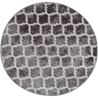 vidaXL Tapis lavable antidérapant φ120 cm multicolore