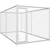 vidaXL Niche extérieure pour chiens 382x192x185 cm