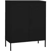 vidaXL Armoire de rangement Noir 80x35x101,5 cm Acier