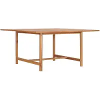 vidaXL Table de jardin 150x150x76 cm bois massif teck