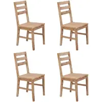 vidaXL Chaises de salle à manger 4 pcs. Bois massif acacia