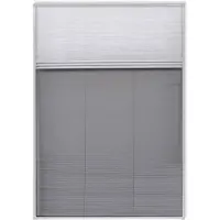 vidaXL Moustiquaire pliss?e pour fen?tre 160 x 80 cm avec store occultant
