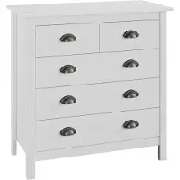 vidaXL Sideboard Hill blanc 79x40x80 cm pin massif