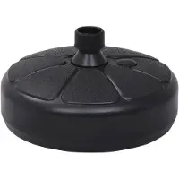 vidaXL Pied de parasol sable/eau 15 L noir