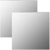vidaXL Miroirs muraux 2 pcs 50x50 cm Carré Verre