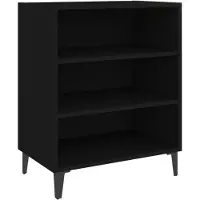 vidaXL Sideboard Noir 57x35x70 cm Bois composite