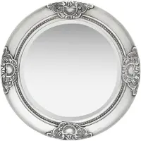 vidaXL Miroir mural style baroque 50 cm Argenté