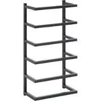 vidaXL Porte-serviette Noir 24x12x48 cm Acier