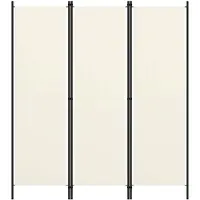 vidaXL Cloison de séparation 3 panneaux Blanc 150x180 cm