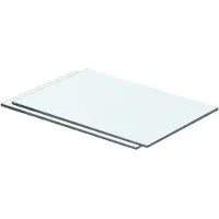 vidaXL Panneaux d'étagère 2 pcs Verre Transparent 40 x 20 cm