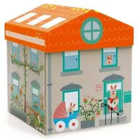 Scratch Boîte à jeux Scratch Boîte de rangement et maison en 1 - 7 pièces