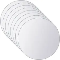 vidaXL Carreaux de miroir 16 pcs Rond Verre