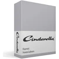 Cinderella Drap Housse Cinderella Light Grey (Flanel)-140 x 200/210 cm