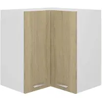 vidaXL Armoire d'angle suspendue Lyon Chêne Sonoma 57x57x60 cm Matériau dérivé du bois