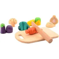 Jouéco Cutting Vegetables légumes à découper en bois 36 m+ 14 pcs