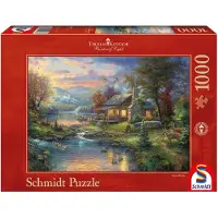 Schmidt Spiele Puzzle Thomas Kinkade, Paradis Naturel - 1000 pièces