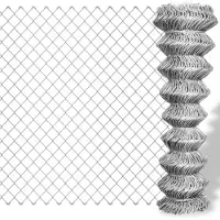 vidaXL Clôture grillagée Acier galvanisé 15x1,25 m Argenté
