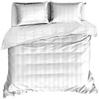De Witte Lietaer Housse de couette en satin de coton Zygo - Lit jumeaux - 240 x 220 cm - Blanc
