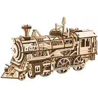 Rokr Locomotive : Engrenages mécaniques : Train en bois mobile modèle 3D Puzzle : Age 14 p
