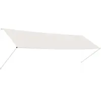 vidaXL Auvent rétractable 400x150 cm Crème