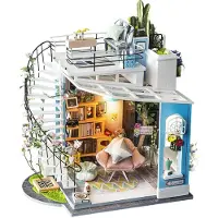 Robotime Kit miniature de bricolage Dora's Loft avec lumière LED