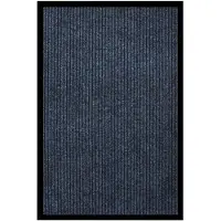 vidaXL Paillasson rayé Bleu 80x120 cm