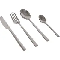Bo Camp Set De 16 Couverts Au Style Industriel Finition Argentée - Bo-camp
