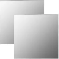 vidaXL Miroirs muraux 2 pcs 40x40 cm Carré Verre