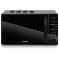Brabantia BBEK1145DG Magnetron met Grillfunctie - Vrijstaand - 13 automatische kookprogrammas, Micro-ondes, Noir
