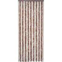 vidaXL Rideau anti-insectes beige et marron clair 90x200 cm chenille
