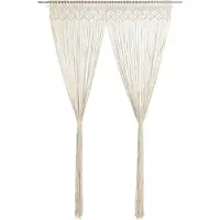 vidaXL Rideau en macramé 140x240 cm Coton