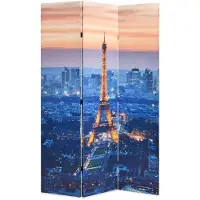 vidaXL Cloison de séparation pliable 120x170 cm Paris la nuit