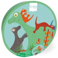 Scratch Puzzle à contours - Dino
