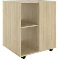 vidaXL Armoire à roulettes Chêne Sonoma 60x53x72 cm Aggloméré