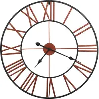 vidaXL Wanduhr 58 cm Metallrot