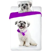 Faro Literie, 100% coton, jeunesse, animaux 140x200cm chien 007