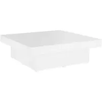 vidaXL Table basse blanche 90x90x28 cm Bois d'ingénierie