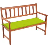 vidaXL Banc de jardin avec support 120 cm bois massif acacia