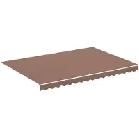 vidaXL Tissu de store brun 3,5x2,5 m