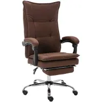 vidaXL Chaise de bureau Marron Tissu