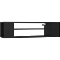 vidaXL Armoire TV suspendue noire 100x30x26,5 cm Bois composite
